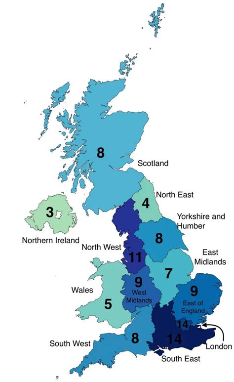 United Kingdom Population Map