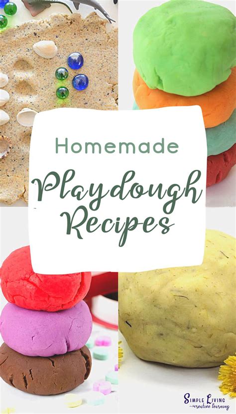 Playdough for Learning + Playdough Recipes - Simple Living. Creative Learning