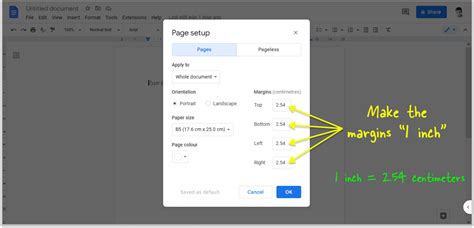 How to Do 1 Inch Margins on Google Docs (4 Easy Steps)