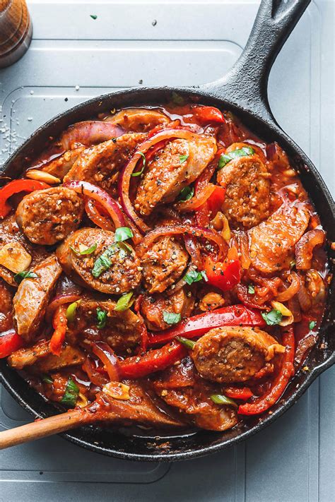 Italian Sausage Vegetable Skillet Recipe — Eatwell101