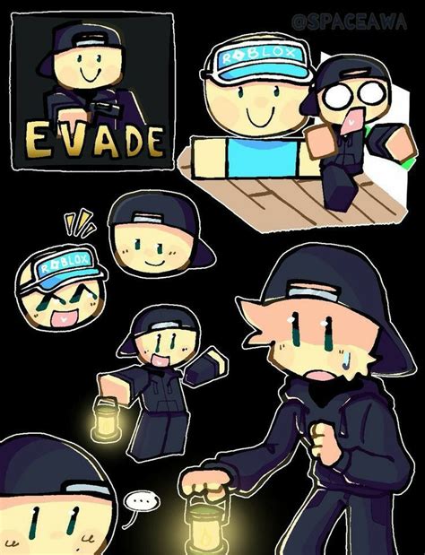 Evade jard | Cute drawings, Roblox funny, Roblox pictures