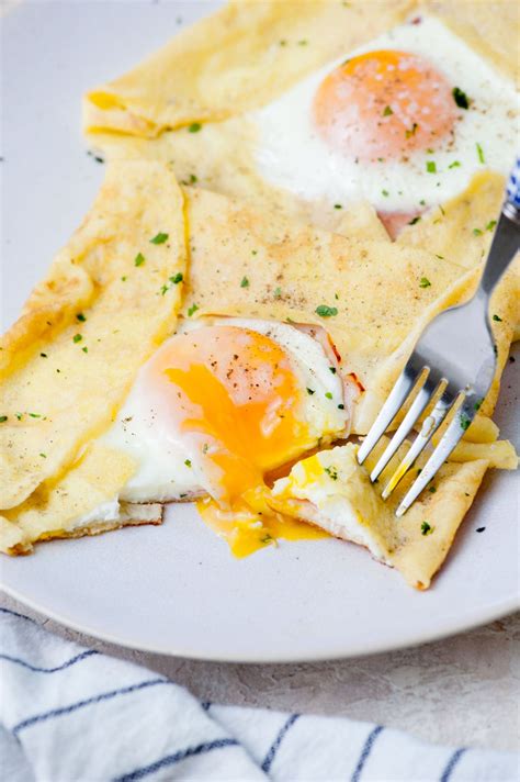 Savory Crepes (with ham, cheese, and eggs) - Everyday Delicious