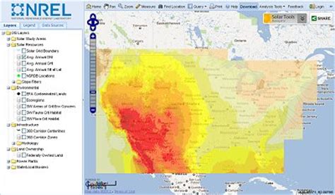 National Renewable Energy Laboratory (NREL) Solar Prospector Interactive Maps