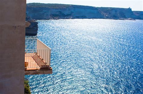 Beautiful Balcony Overlooking the Sea Stock Photo - Image of coast, colorful: 51197212