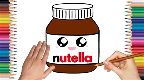 Como desenhar uma Nutella Kawaii - YouTube