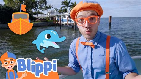 Blippi Explores A Boat And Learns About Sea Animals! | Educational ...