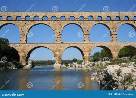 Aqueduct Pont Du Gard Stock Images - Image: 2164254