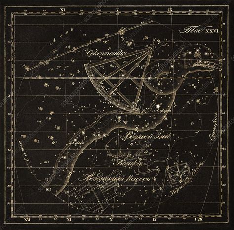 Hydra constellations, 1829 - Stock Image - C016/4412 - Science Photo Library