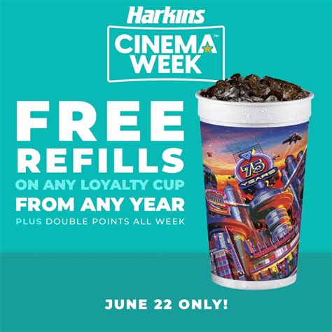 Free refills for any Loyalty Cup for Harkins Cinema Week! | gift card ...