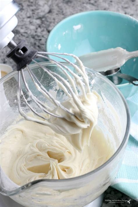 Easy Homemade Cream Cheese Frosting - Walking on Sunshine