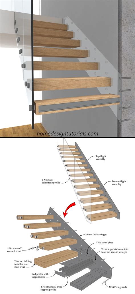 Learn to Design a Cantilevered Staircase | Stairs design, Cantilever stairs, Stairs design modern