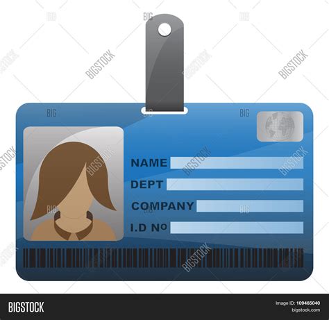 Id Card Girl Vector & Photo (Free Trial) | Bigstock