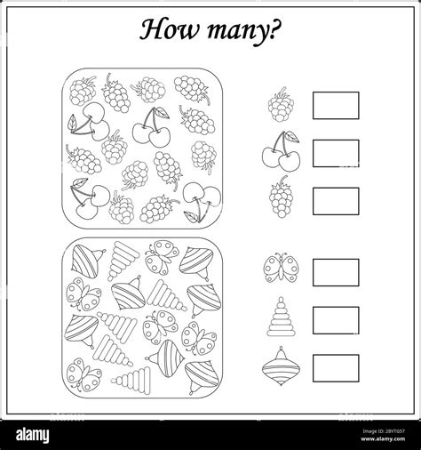 worksheet for kids. education puzzle game. children activity Stock ...