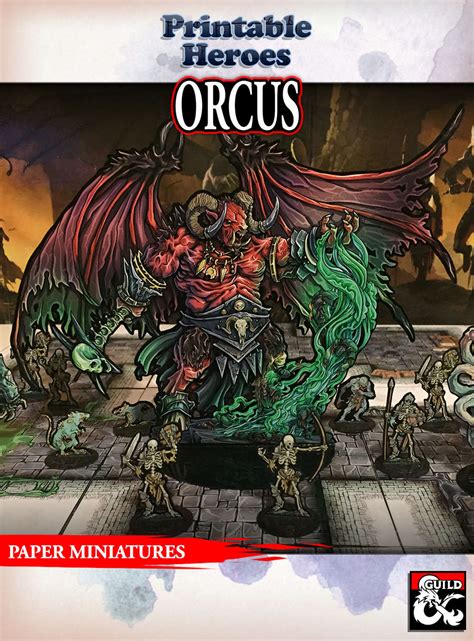 Orcus Paper Miniature - Dungeon Masters Guild | Dungeon Masters Guild