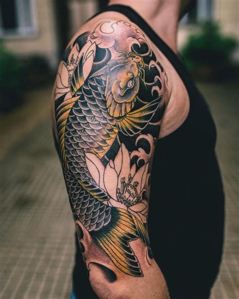 25 Awesome Koi Fish Tattoo Designs For Men