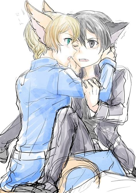 Kirito x Eugeo with Cat Ears