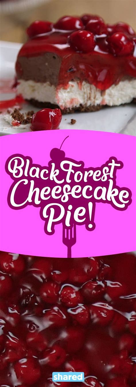 Black Forest Cheesecake Pie Let me introduce you to this delicious Black Forest Cheesecake Pie ...