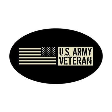 U.S. Army: Veteran (Black Flag) Sticker (Oval) by 13_Tactical | Army rangers, Army medic, Us ...