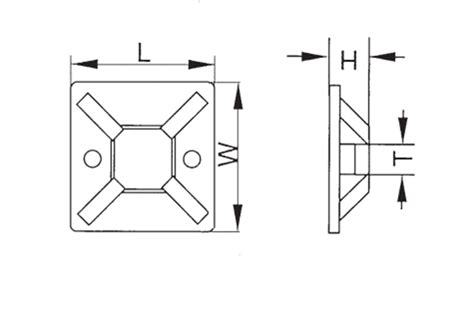 Self-adhesive Cable TiE Mounts Positioning Pieces - China | Boese ...