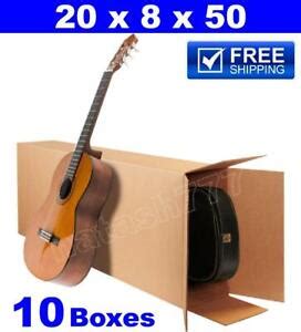 10 - 20x8x50" Acoustic Guitar Shipping Packing Boxes Moving Keyboard Heavy Duty | eBay