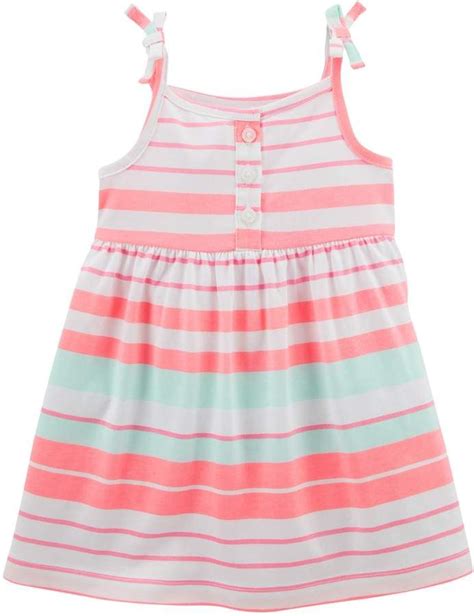 Carter's Baby Girl Striped Sleeveless Knit Dress | Baby girl dresses ...