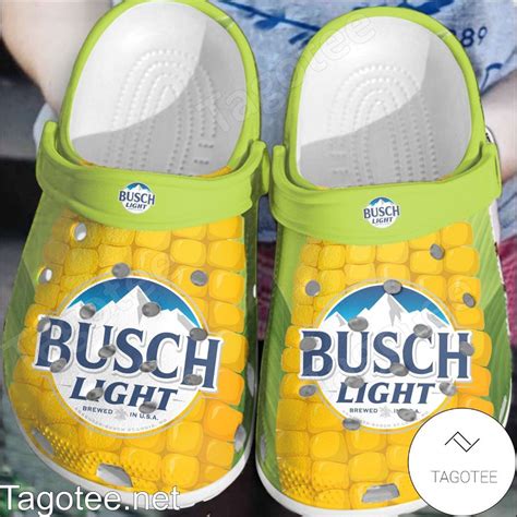 Busch Light Beer With Corn Crocs Clogs - Tagotee