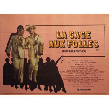 La Cage Aux Folles Poster, UK Quad, 1979