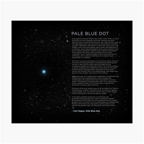 "Carl Sagan's - Pale Blue Dot Speech" Photographic Print by BrianSmith84 | Redbubble