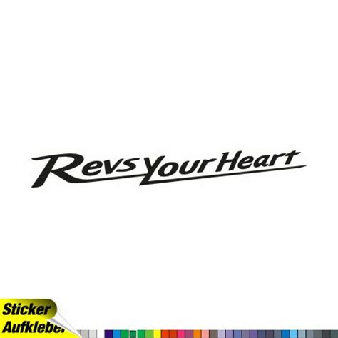 4moto® - Revs Your Heart - Logo Sticker Decal