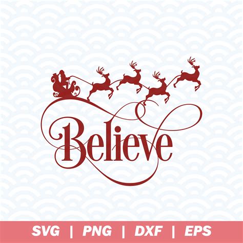 Believe SVG Believe in Christmas Svg Christmas Svg Holiday - Etsy