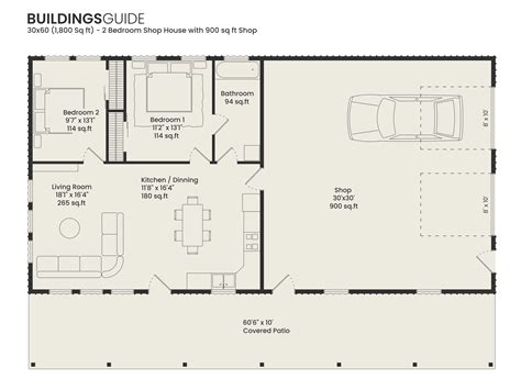 Shouse Floor Plans & Shop House Plans | Free Designs