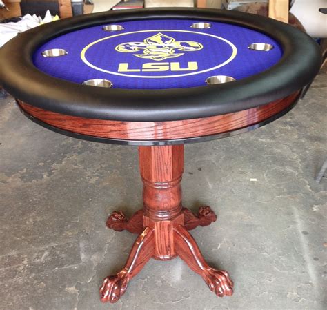 Round Poker Table, Custom Poker Tables, Sports Theme, Templates, Lights, Work, Home Decor ...