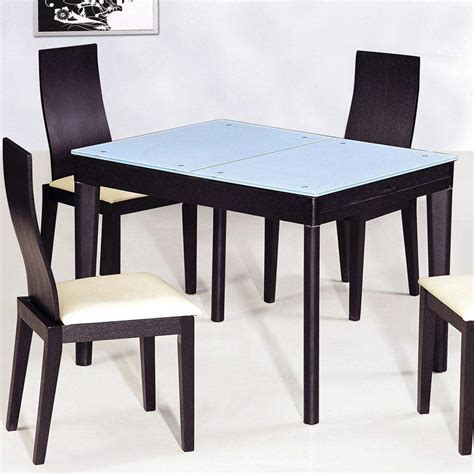 Contemporary Functional Dining Room Table in Black Wood Grain Nashville-Davidson Tennessee AH6016