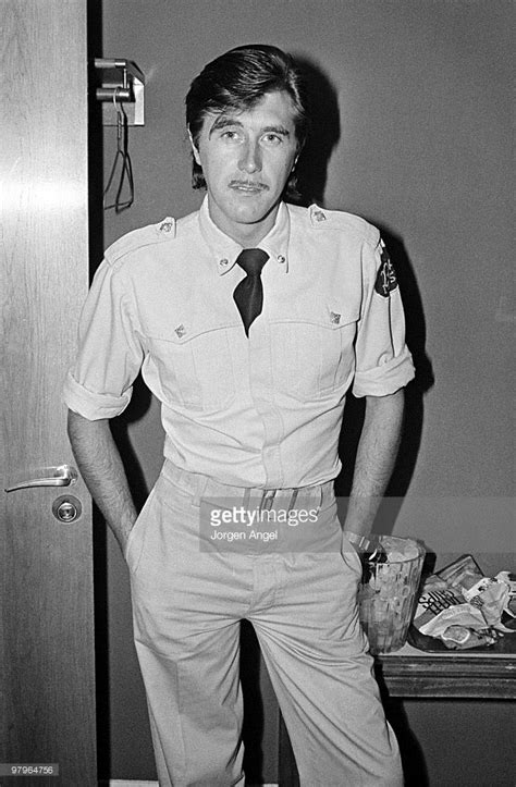 Bryan Ferry of Roxy Music backstage in the dressing room, wearing ...