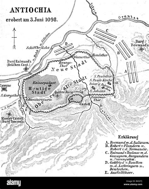 Middle Ages, crusades, 1st crusade, Antioch, crusade conquest, 3.6.1098 ...