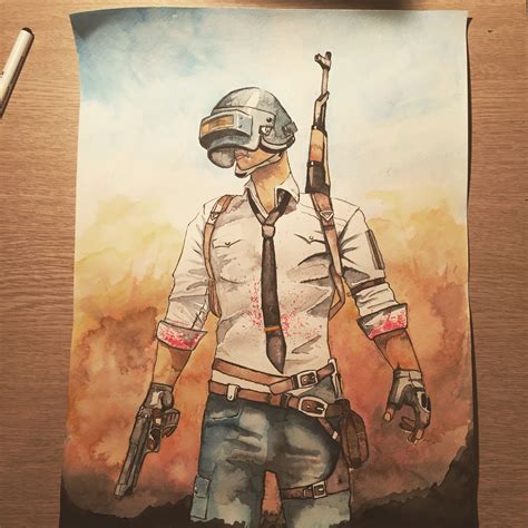 PUBG Drawing, Pencil, Sketch, Colorful, Realistic Art Images | Drawing Skill