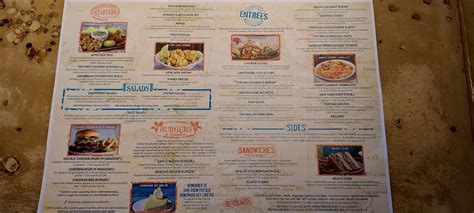 Menu at Margaritaville - Atlantic City pub & bar, Atlantic City