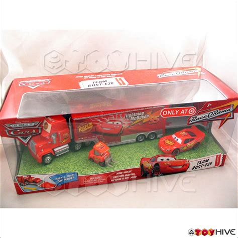 Disney Pixar Cars Team Rust-eze with Mack hauler, McQueen - My Name is ...