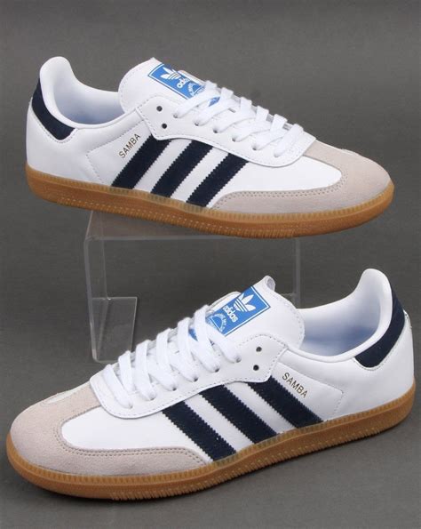 Adidas Samba Og Trainers White/Navy