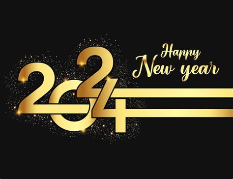 Premium Vector | Vector happy new year 2024 banner in modern style