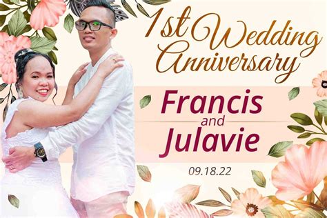 EDITABLE TARP LAYOUT - 1ST WEDDING ANNIVERSARY MY WIFEY | Pinoy ...