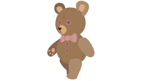 Teddy Bear Walk Animation - YouTube