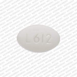 Pill Finder: L612 White Elliptical / Oval - Medicine.com