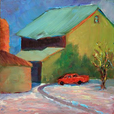My painting"Little Red Truck". Oil 6 x6 Red Truck, Little Red, Original Artwork, Oils, The ...