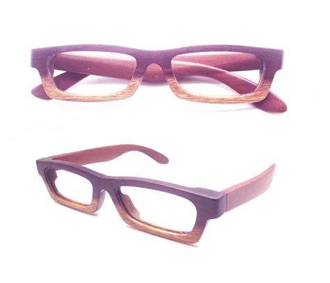 love-wood two toned purple wood customized Prescription Sunglasses ...