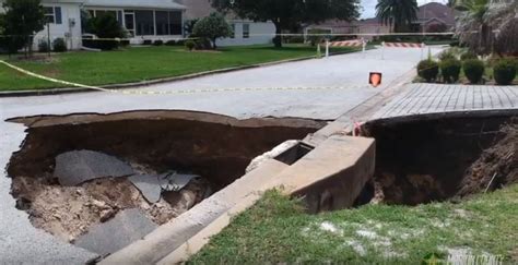 4 new sinkholes open up at The Villages in Florida in videos and ...