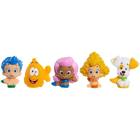 Bubble Guppies 5-Piece Bath Toy Play Set, Includes Gil, Molly, Deema ...