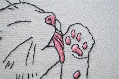 Cat Embroidery Pattern / Beginner Embroidery Pattern / Funny - Etsy ...