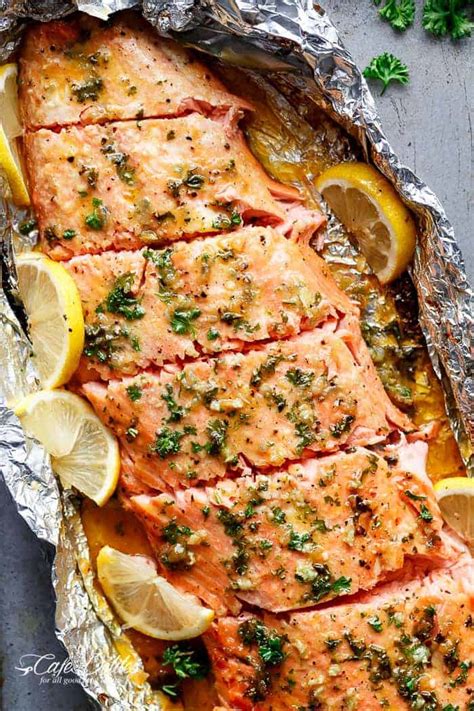 Honey Garlic Butter Salmon In Foil - Cafe Delites