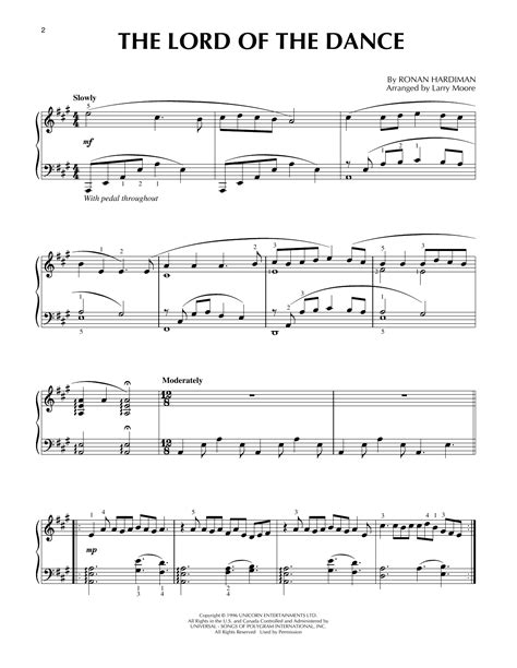 Ronan Hardiman "The Lord Of The Dance" Sheet Music Notes | Download Printable PDF Score 859533